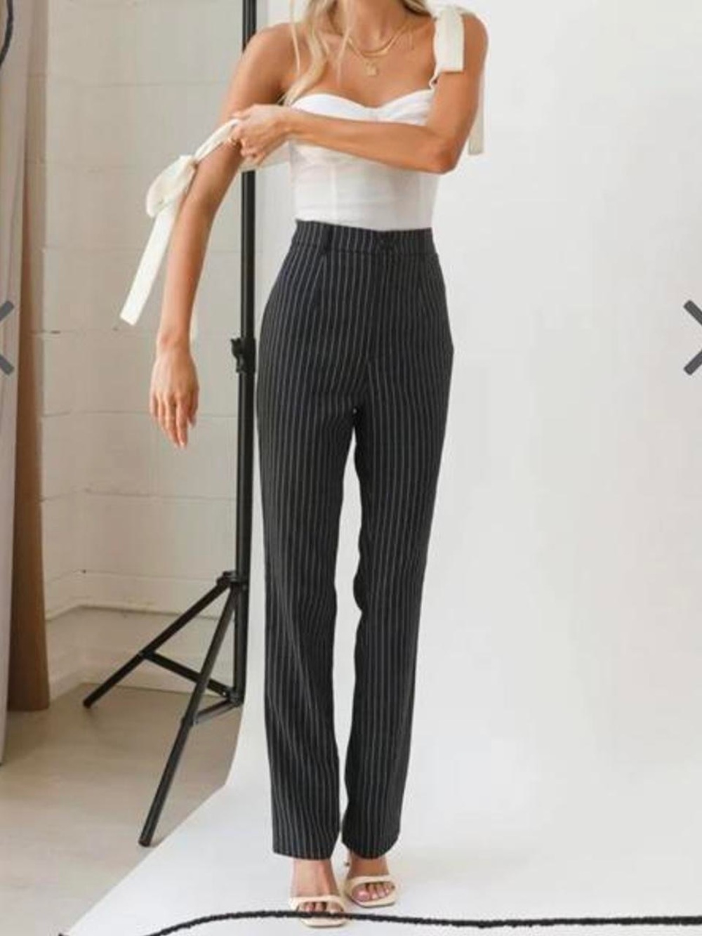 Verge Girl Pinstripe Dress Pants